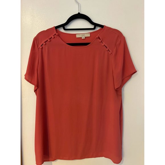 LOFT Pink Blouse - Picture 1 of 2